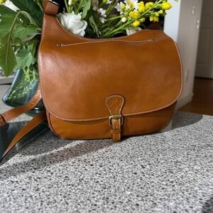 Patricia Nash London Heritage Saddle Bag, Card and Dust Bag  $249 Retail EUC